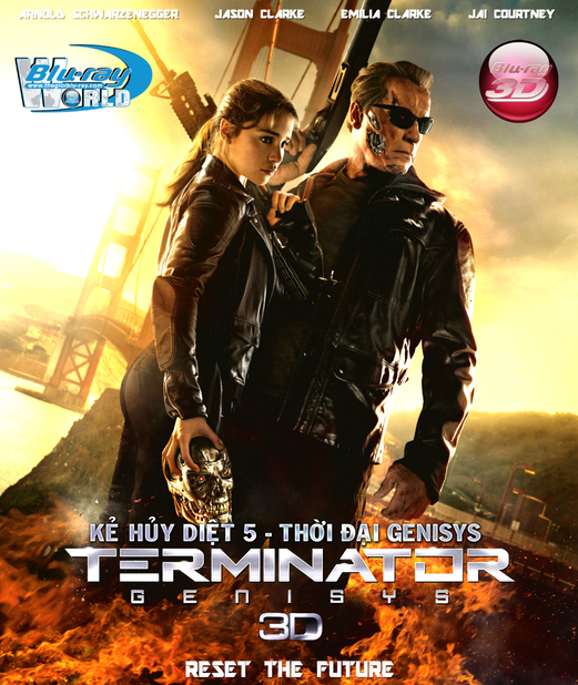 D266. Terminator Genisys 2015 - KẺ HỦY DIỆT 5: THỜI ĐẠI GENISYS 3D25G (TRUE- HD 7.1 DOLBY ATMOS)